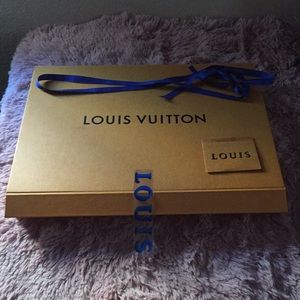 Louis Vuitton empty 12 by 16 box ribbon, tissue
